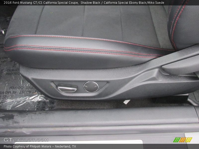 Shadow Black / California Special Ebony Black/Miko Suede 2016 Ford Mustang GT/CS California Special Coupe
