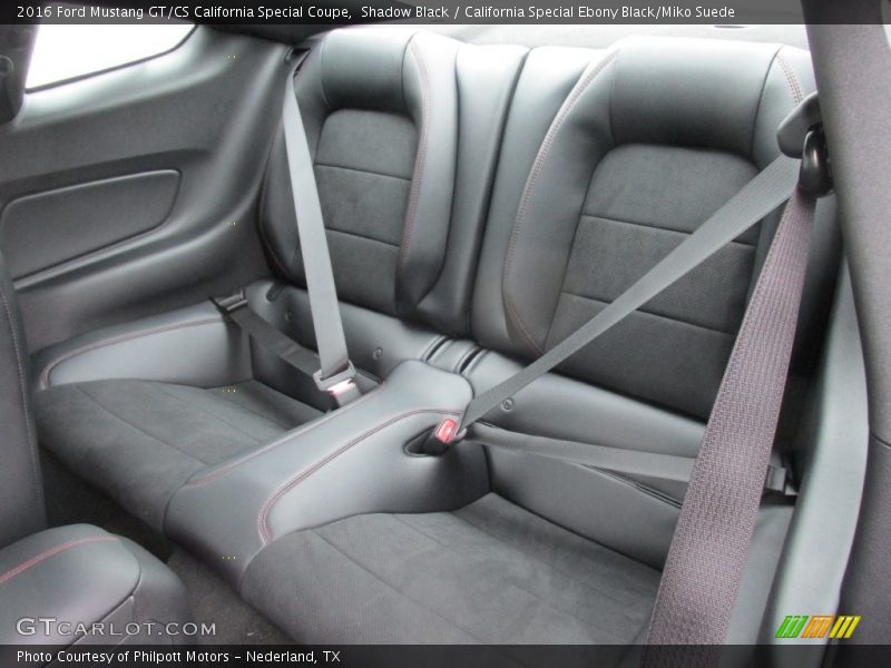 Shadow Black / California Special Ebony Black/Miko Suede 2016 Ford Mustang GT/CS California Special Coupe