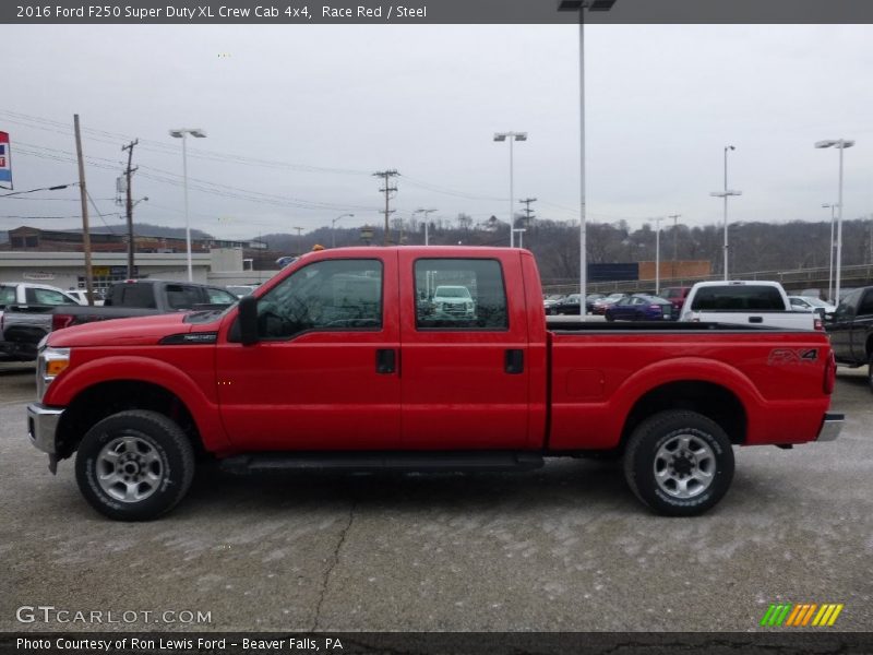 Race Red / Steel 2016 Ford F250 Super Duty XL Crew Cab 4x4