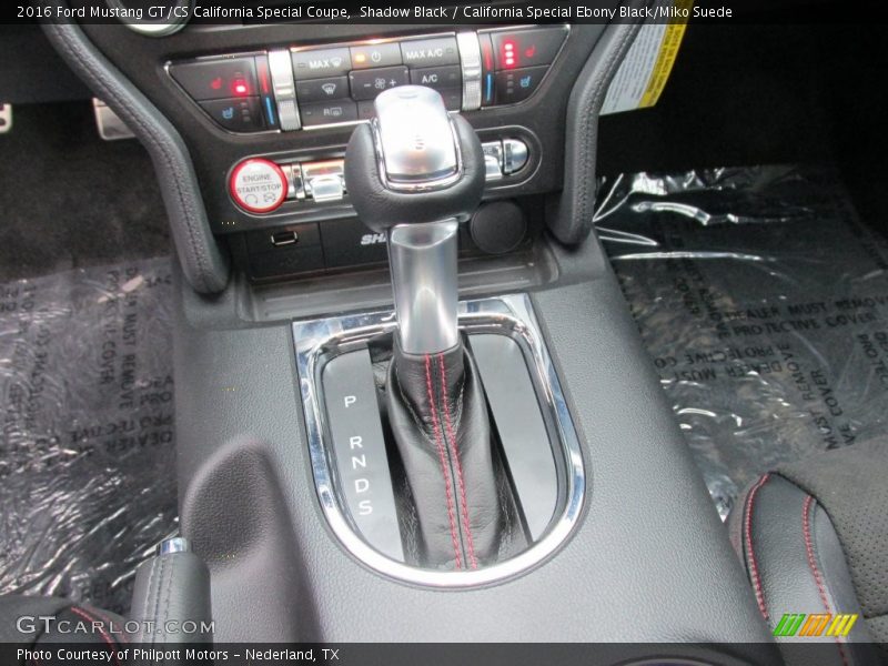 Shadow Black / California Special Ebony Black/Miko Suede 2016 Ford Mustang GT/CS California Special Coupe