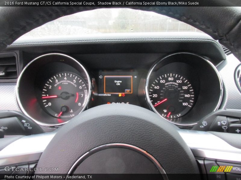 Shadow Black / California Special Ebony Black/Miko Suede 2016 Ford Mustang GT/CS California Special Coupe