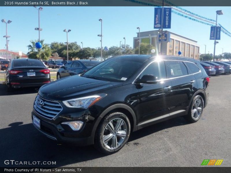 Becketts Black / Black 2016 Hyundai Santa Fe SE