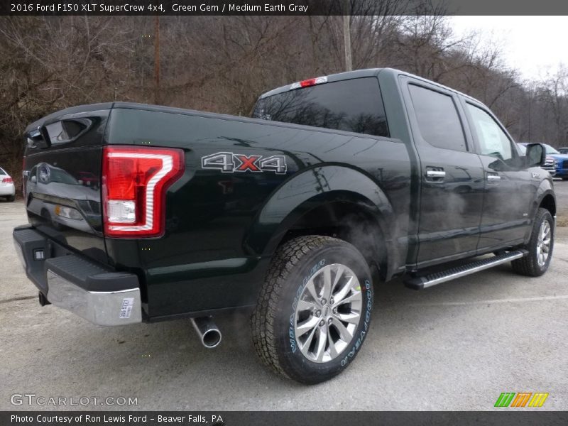 Green Gem / Medium Earth Gray 2016 Ford F150 XLT SuperCrew 4x4