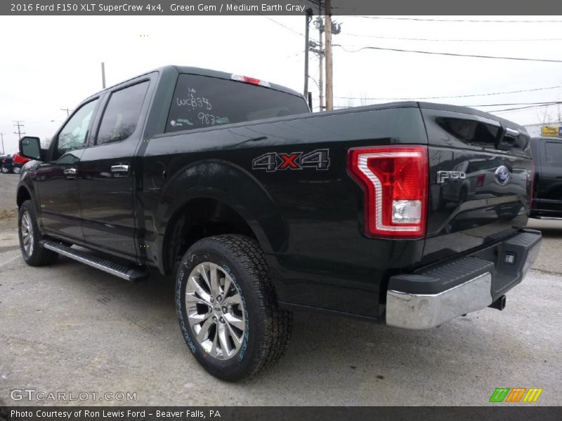 Green Gem / Medium Earth Gray 2016 Ford F150 XLT SuperCrew 4x4