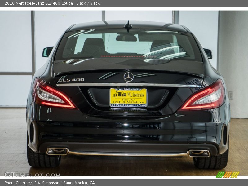 Black / Black 2016 Mercedes-Benz CLS 400 Coupe