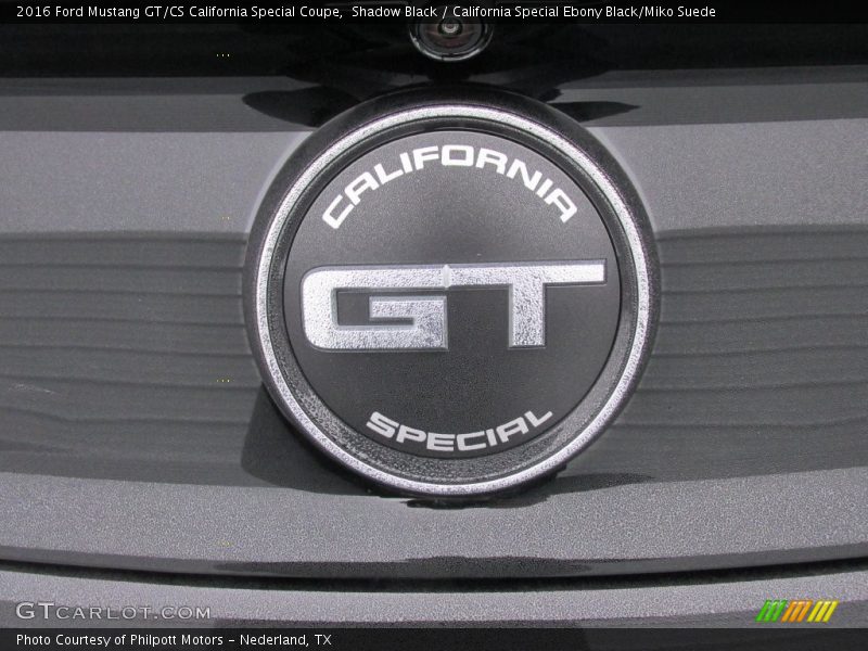 Shadow Black / California Special Ebony Black/Miko Suede 2016 Ford Mustang GT/CS California Special Coupe