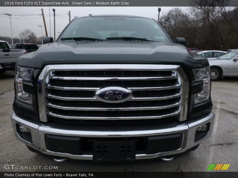 Green Gem / Medium Earth Gray 2016 Ford F150 XLT SuperCrew 4x4