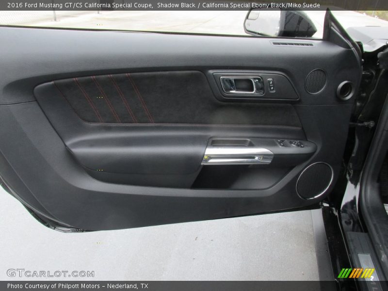 Shadow Black / California Special Ebony Black/Miko Suede 2016 Ford Mustang GT/CS California Special Coupe