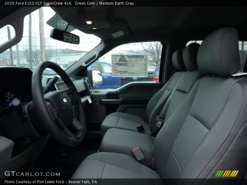 Green Gem / Medium Earth Gray 2016 Ford F150 XLT SuperCrew 4x4