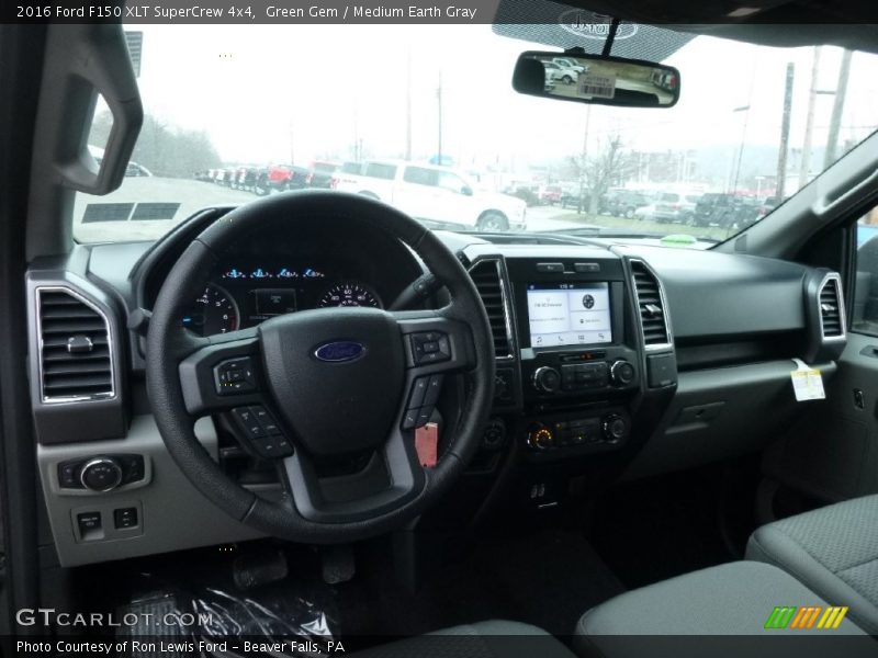 Green Gem / Medium Earth Gray 2016 Ford F150 XLT SuperCrew 4x4
