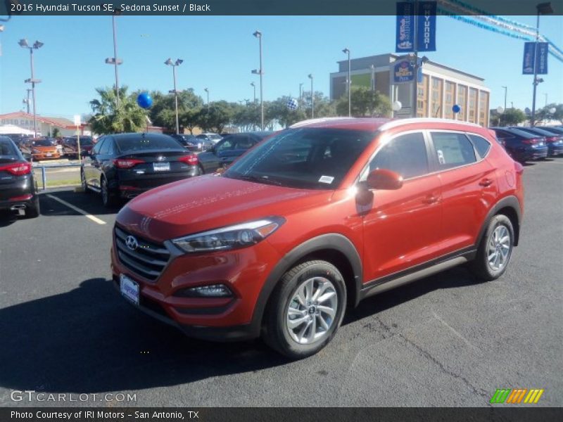 Sedona Sunset / Black 2016 Hyundai Tucson SE