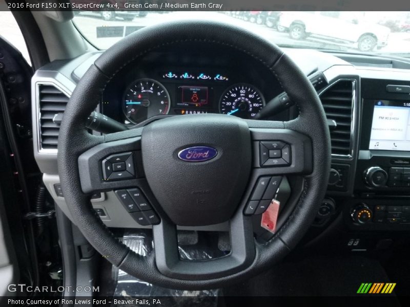 Green Gem / Medium Earth Gray 2016 Ford F150 XLT SuperCrew 4x4