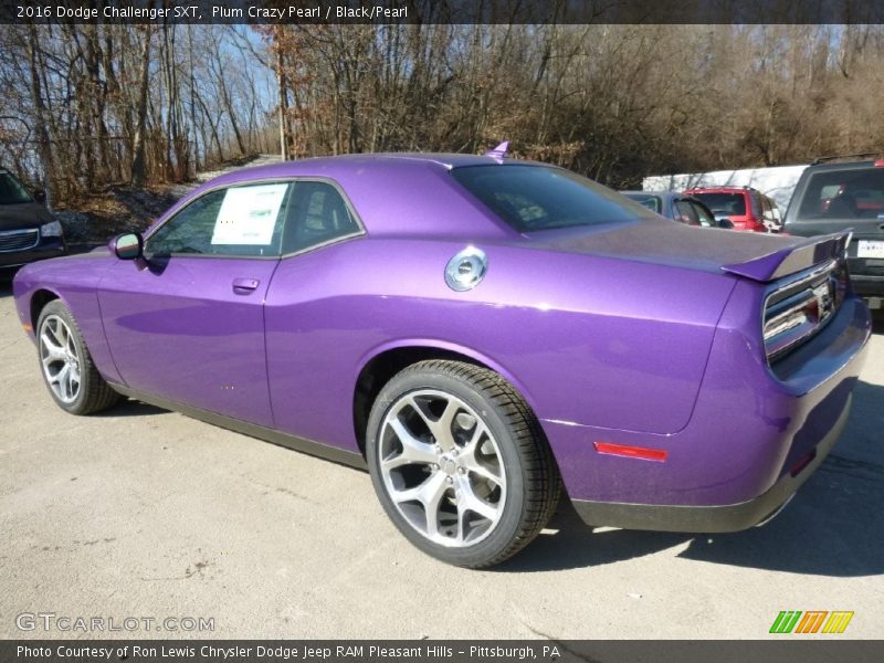 Plum Crazy Pearl / Black/Pearl 2016 Dodge Challenger SXT