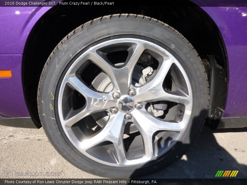 Plum Crazy Pearl / Black/Pearl 2016 Dodge Challenger SXT