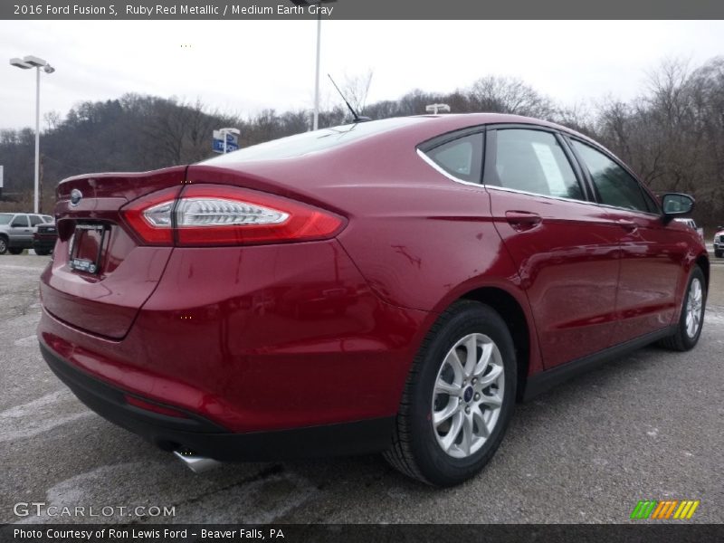 Ruby Red Metallic / Medium Earth Gray 2016 Ford Fusion S
