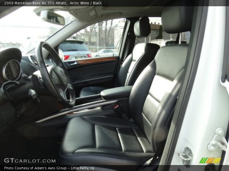 Arctic White / Black 2009 Mercedes-Benz ML 350 4Matic