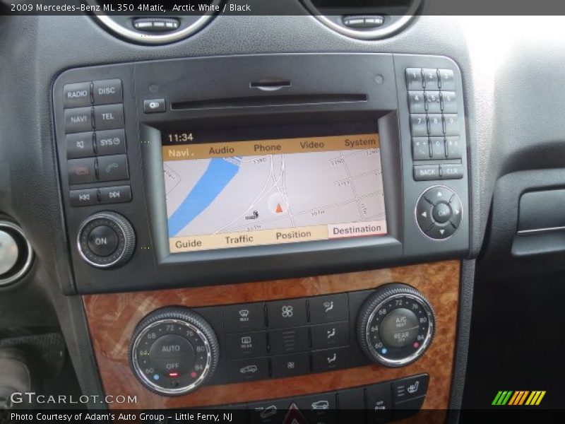 Arctic White / Black 2009 Mercedes-Benz ML 350 4Matic