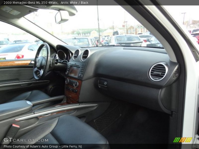 Arctic White / Black 2009 Mercedes-Benz ML 350 4Matic