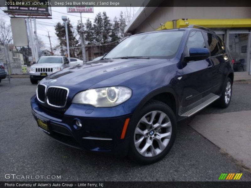 Deep Sea Blue Metallic / Sand Beige 2011 BMW X5 xDrive 35i