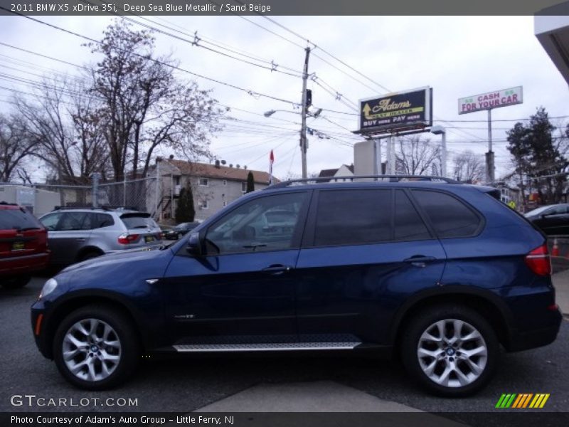 Deep Sea Blue Metallic / Sand Beige 2011 BMW X5 xDrive 35i