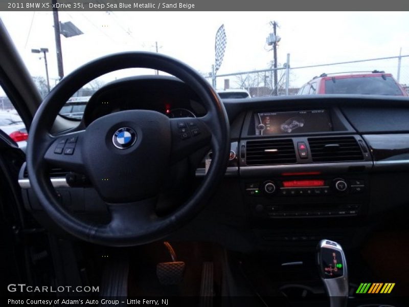 Deep Sea Blue Metallic / Sand Beige 2011 BMW X5 xDrive 35i