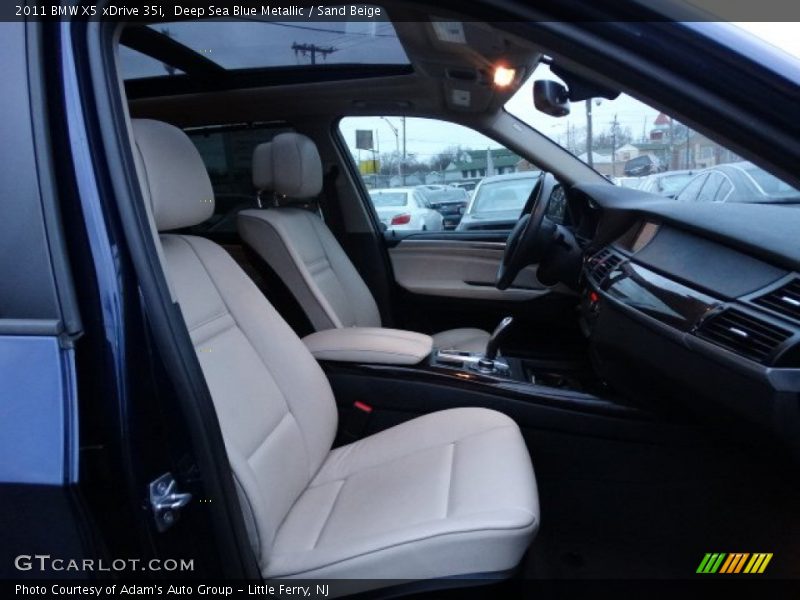 Deep Sea Blue Metallic / Sand Beige 2011 BMW X5 xDrive 35i