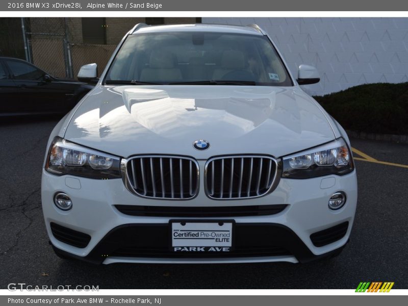 Alpine White / Sand Beige 2016 BMW X3 xDrive28i