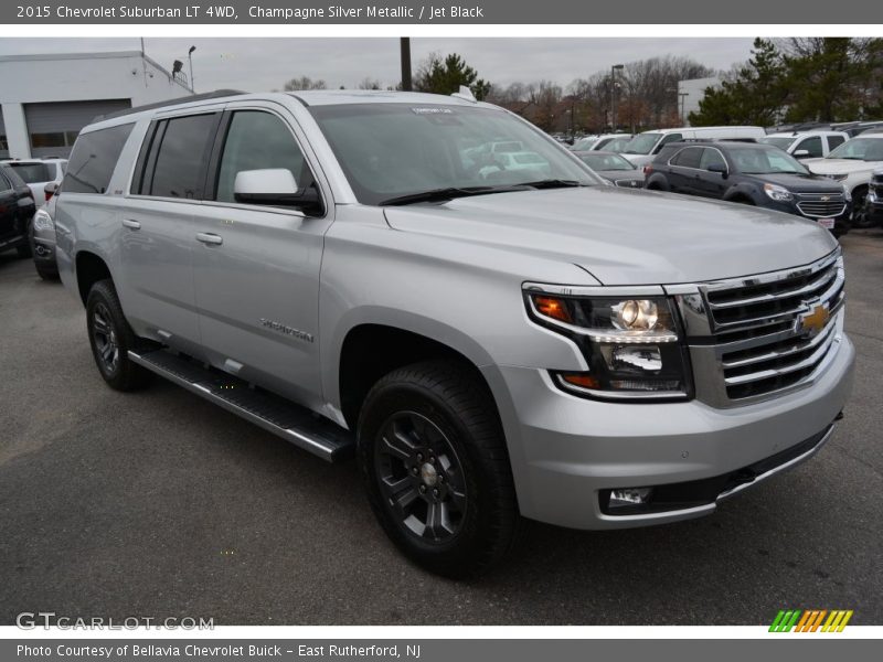 Champagne Silver Metallic / Jet Black 2015 Chevrolet Suburban LT 4WD