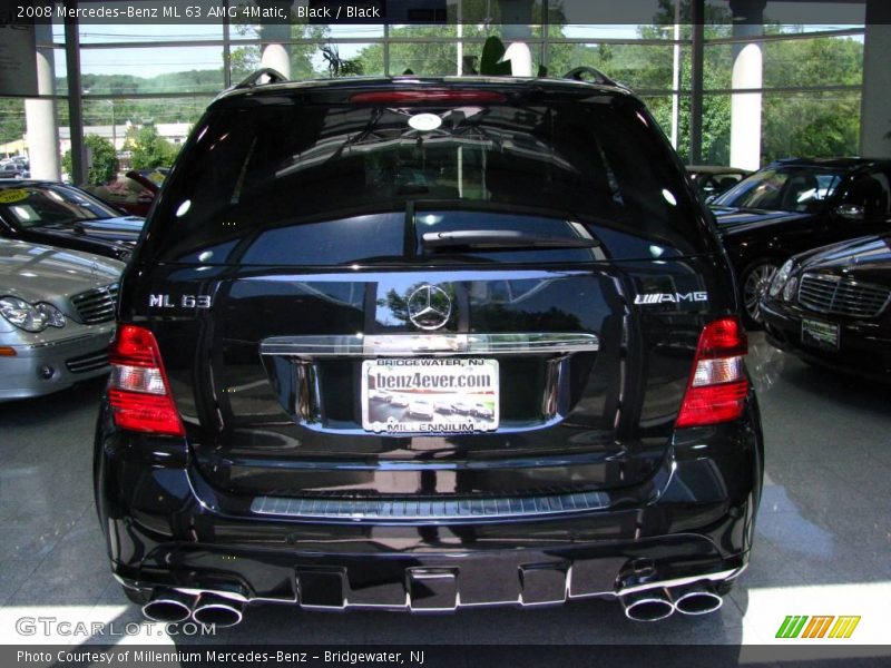 Black / Black 2008 Mercedes-Benz ML 63 AMG 4Matic