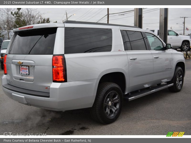 Champagne Silver Metallic / Jet Black 2015 Chevrolet Suburban LT 4WD
