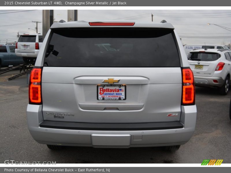 Champagne Silver Metallic / Jet Black 2015 Chevrolet Suburban LT 4WD