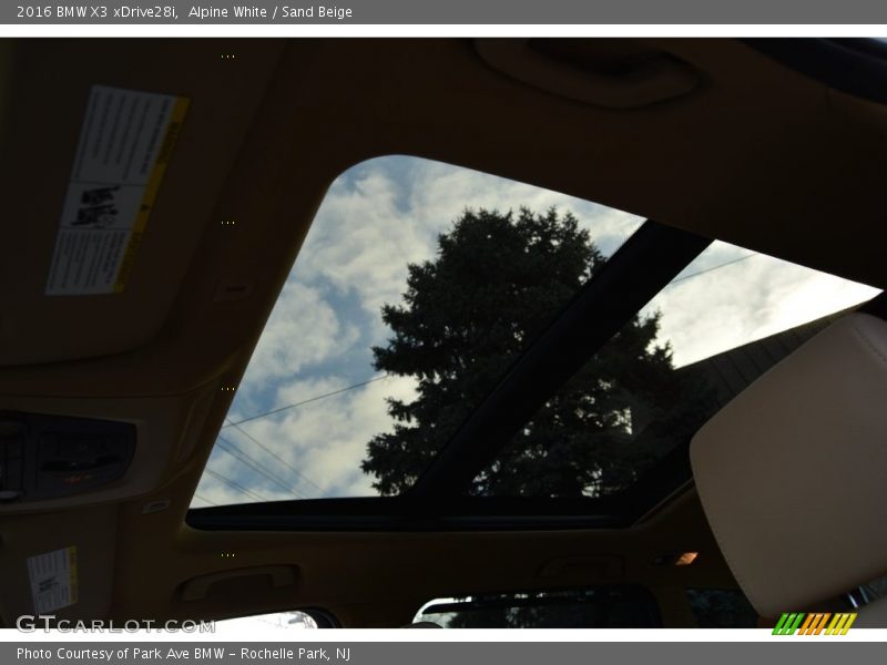 Alpine White / Sand Beige 2016 BMW X3 xDrive28i