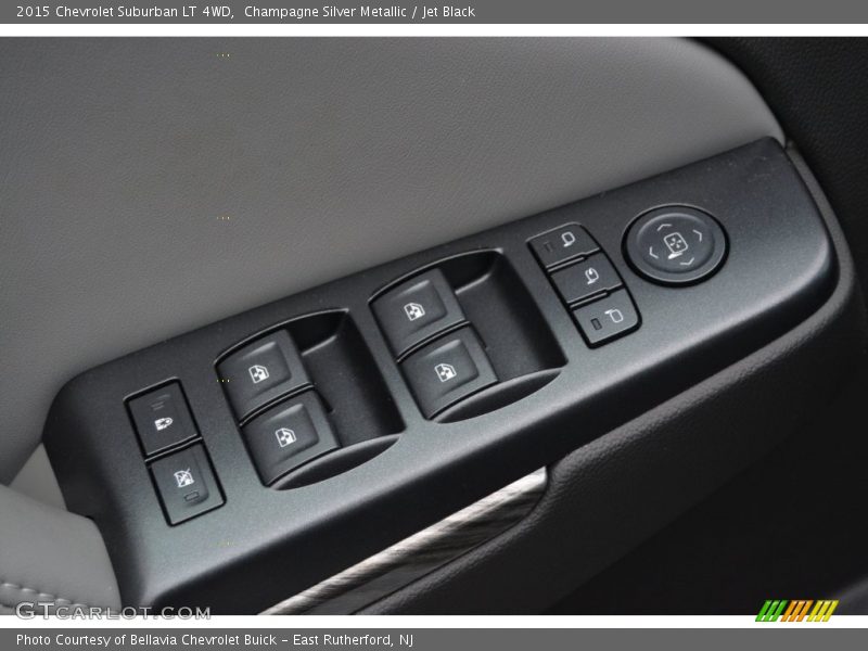Champagne Silver Metallic / Jet Black 2015 Chevrolet Suburban LT 4WD