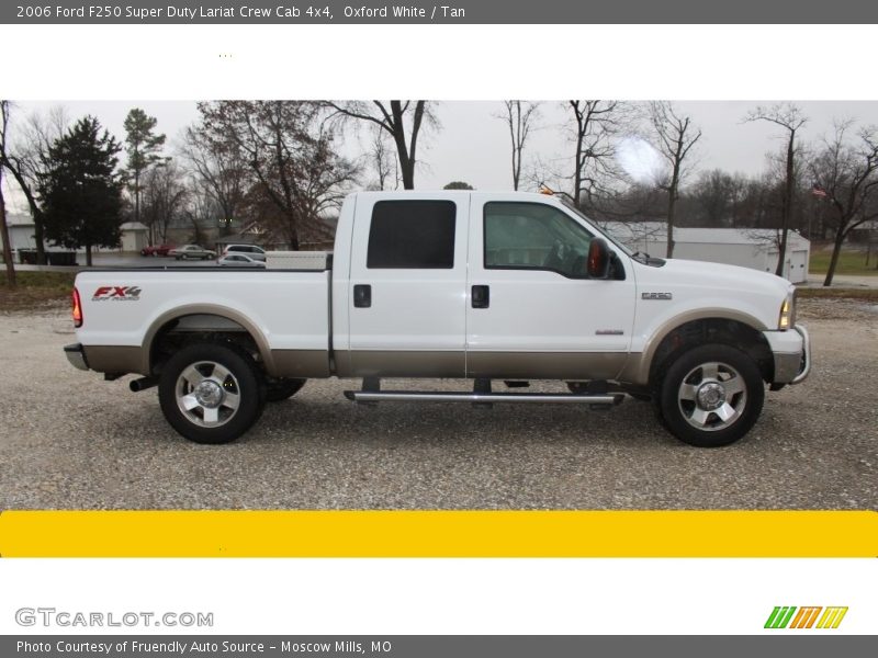 Oxford White / Tan 2006 Ford F250 Super Duty Lariat Crew Cab 4x4