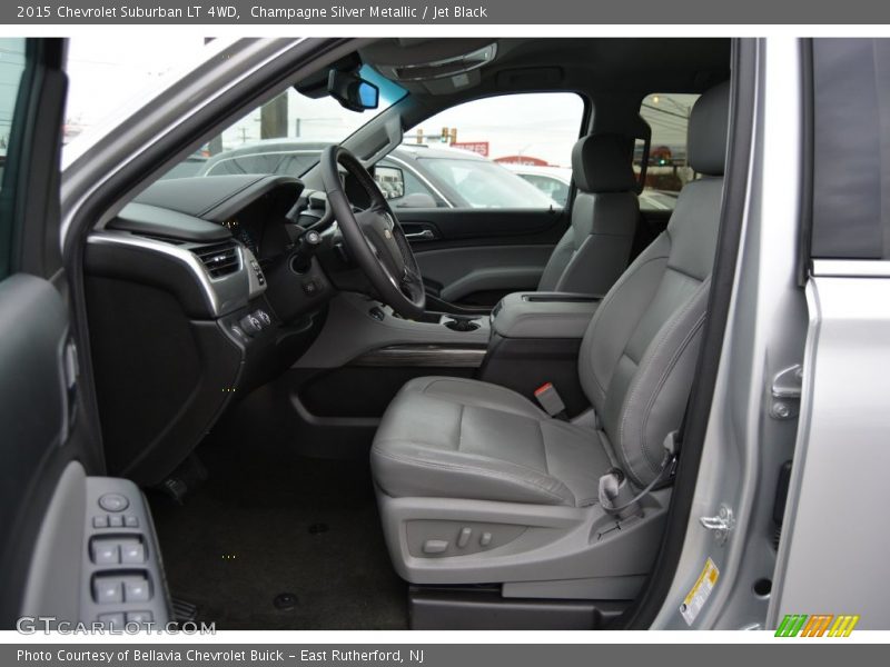 Champagne Silver Metallic / Jet Black 2015 Chevrolet Suburban LT 4WD