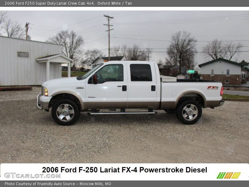 Oxford White / Tan 2006 Ford F250 Super Duty Lariat Crew Cab 4x4