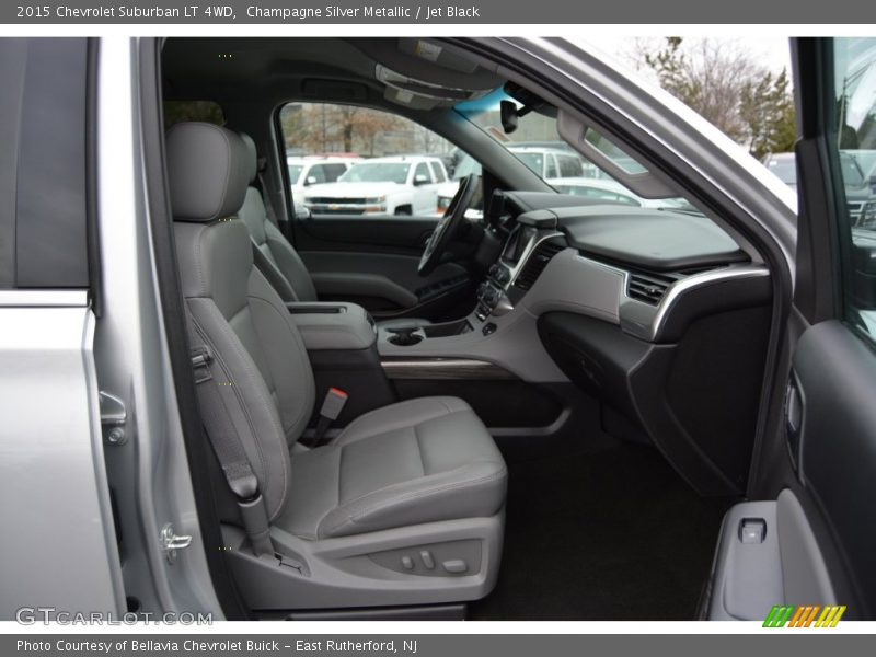 Champagne Silver Metallic / Jet Black 2015 Chevrolet Suburban LT 4WD