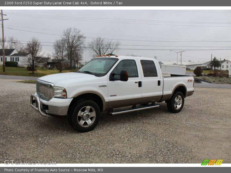 Oxford White / Tan 2006 Ford F250 Super Duty Lariat Crew Cab 4x4