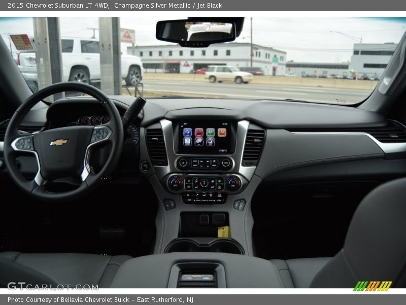 Champagne Silver Metallic / Jet Black 2015 Chevrolet Suburban LT 4WD