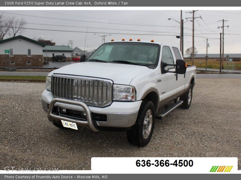 Oxford White / Tan 2006 Ford F250 Super Duty Lariat Crew Cab 4x4