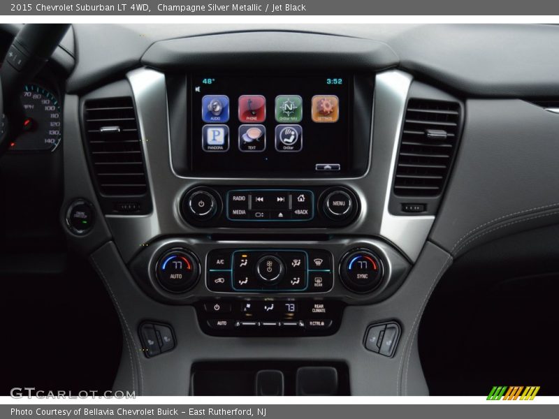 Champagne Silver Metallic / Jet Black 2015 Chevrolet Suburban LT 4WD