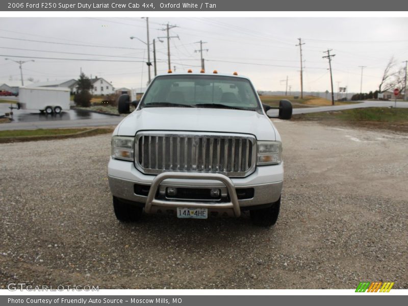 Oxford White / Tan 2006 Ford F250 Super Duty Lariat Crew Cab 4x4
