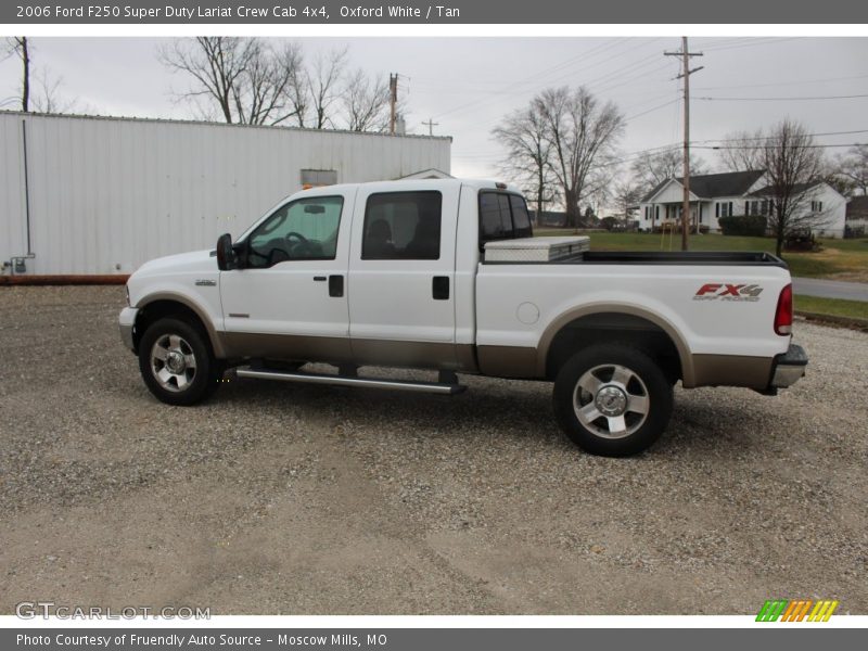 Oxford White / Tan 2006 Ford F250 Super Duty Lariat Crew Cab 4x4