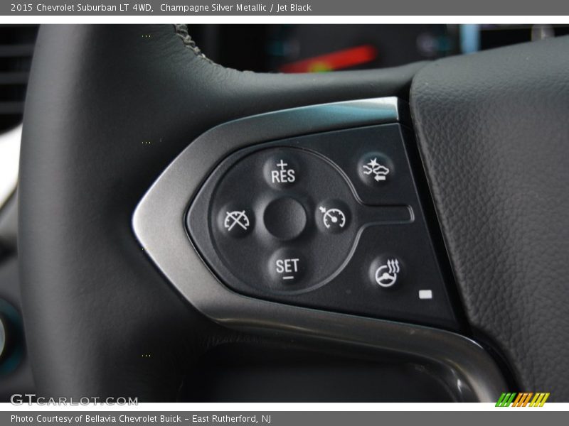 Champagne Silver Metallic / Jet Black 2015 Chevrolet Suburban LT 4WD