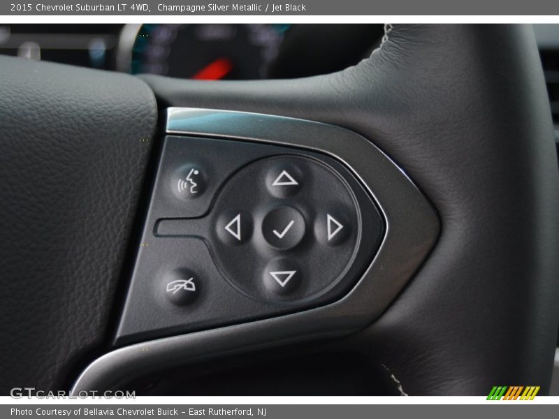 Champagne Silver Metallic / Jet Black 2015 Chevrolet Suburban LT 4WD