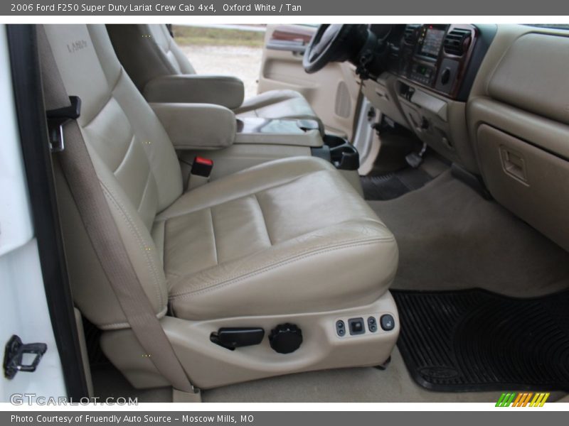 Oxford White / Tan 2006 Ford F250 Super Duty Lariat Crew Cab 4x4