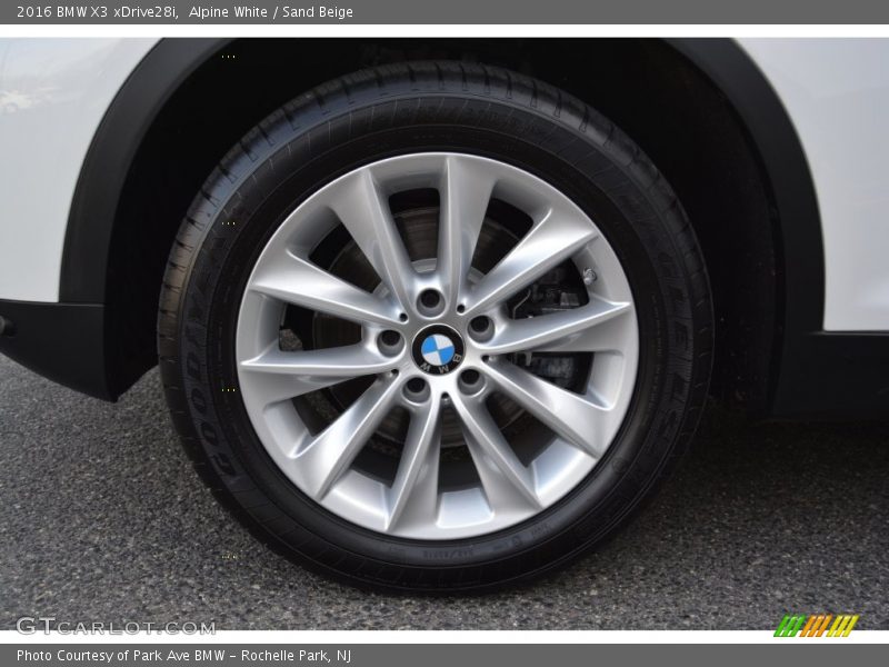 Alpine White / Sand Beige 2016 BMW X3 xDrive28i