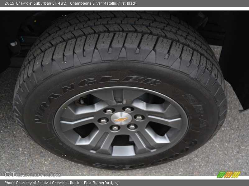 Champagne Silver Metallic / Jet Black 2015 Chevrolet Suburban LT 4WD