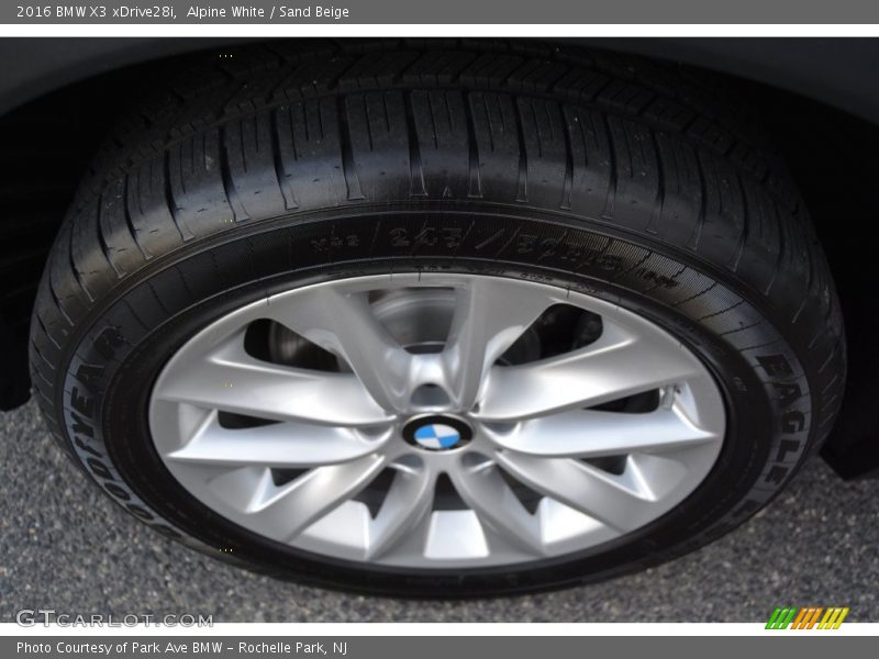 Alpine White / Sand Beige 2016 BMW X3 xDrive28i