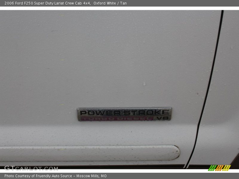 Oxford White / Tan 2006 Ford F250 Super Duty Lariat Crew Cab 4x4